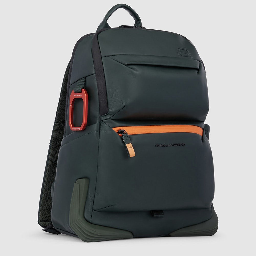 Zaino porta Computer 14 and iPad®Pro 12,9 backpack Verde - Qshops (Piquadro)