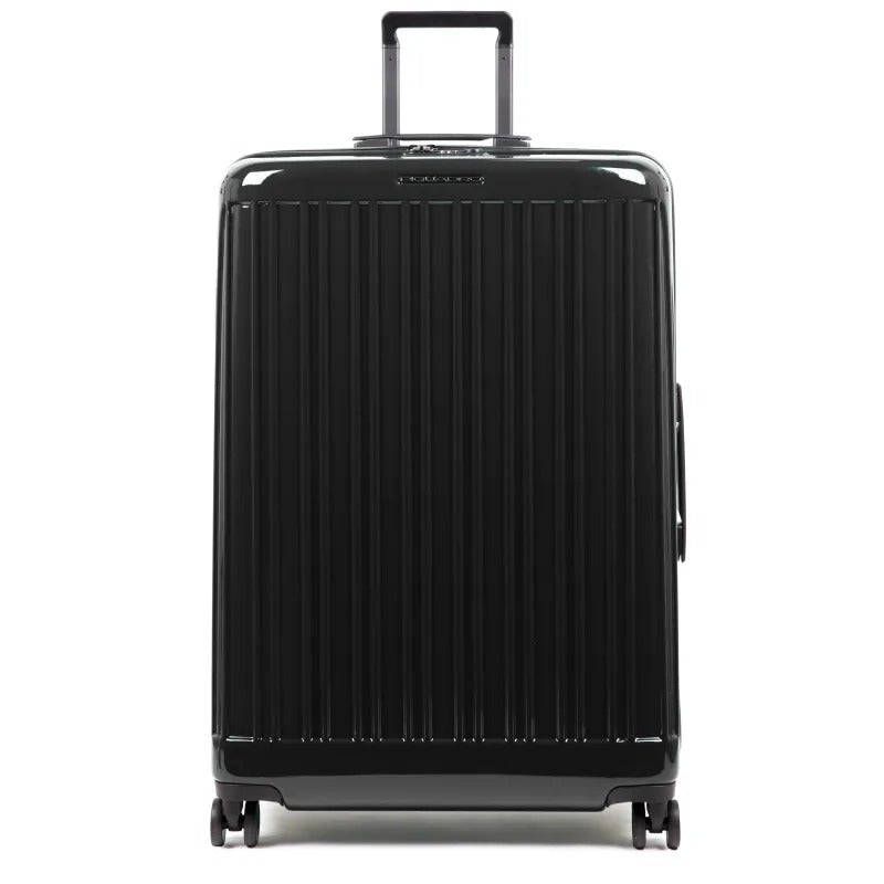 Trolley Grande 4 Ruote In Policarbonato Seeker Nero - Qshops (Outlet Piquadro)