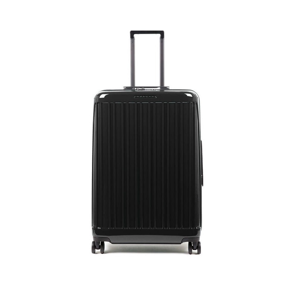 Trolley Medio 4 Ruote In Policarbonato Seeker Nero - Qshops (Outlet Piquadro)