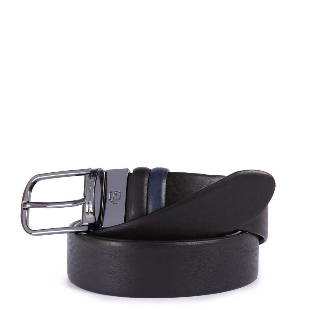 Cintura Uomo Reversibile Con Fibbia Ad Ardiglione Black Square - Qshops (Piquadro)