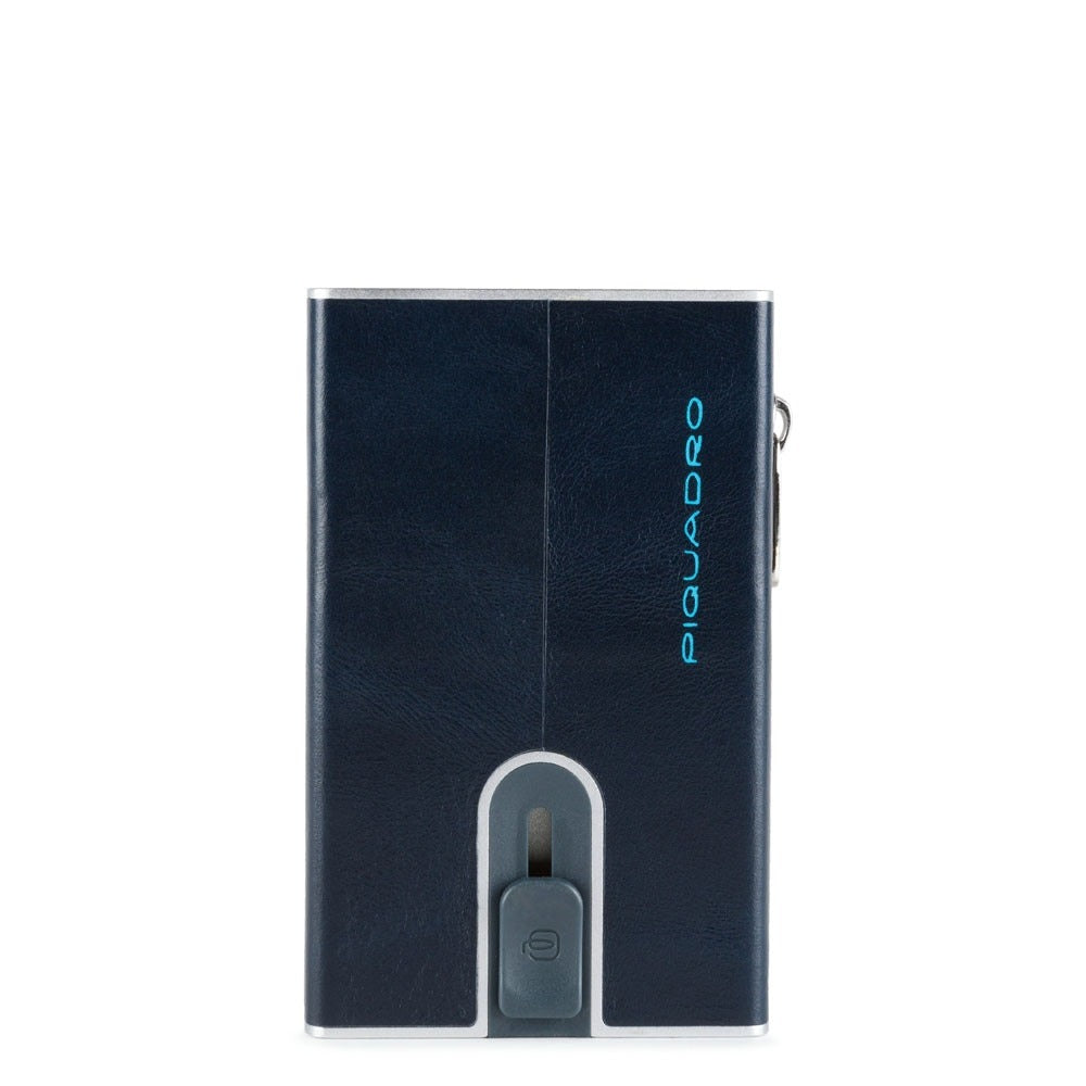 Compact wallet Blu per banconote e carte di credito Blue Square - Qshops (Piquadro)