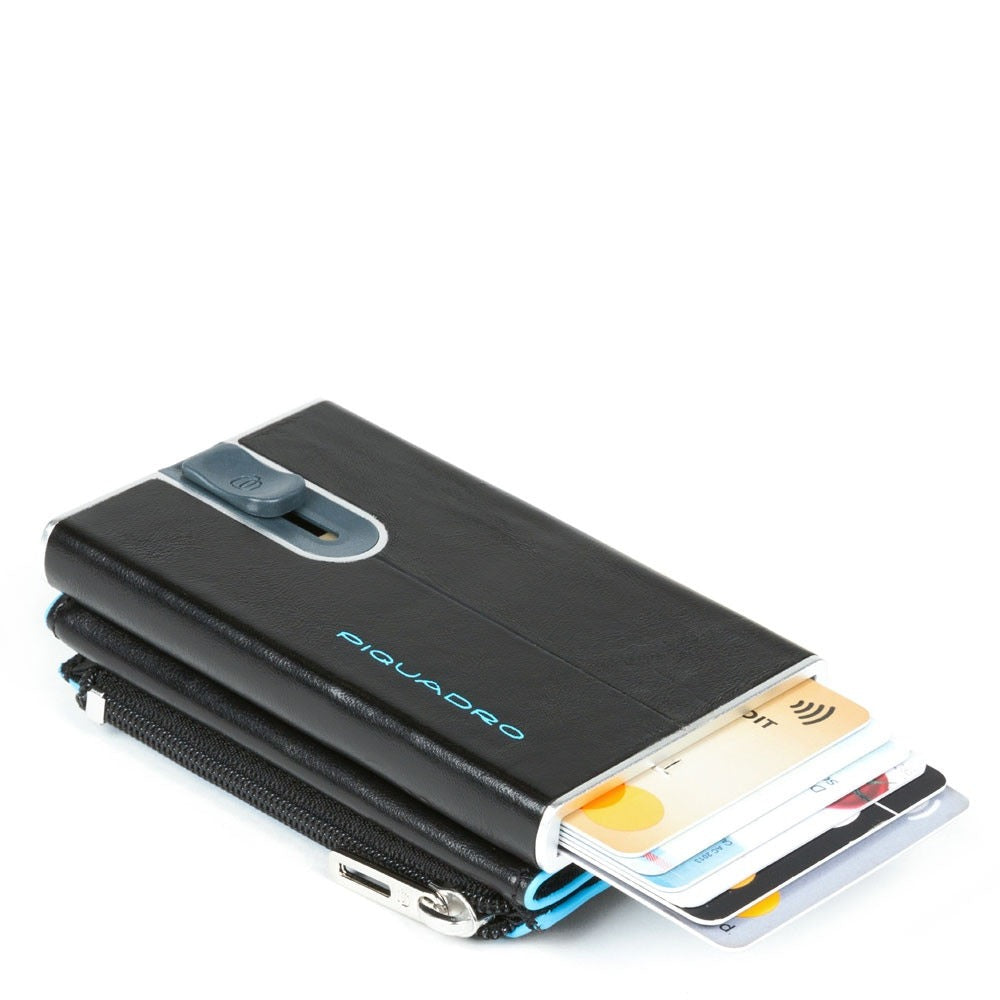 Compact wallet Nero per banconote e carte di credito Blue Square - Qshops (Piquadro)
