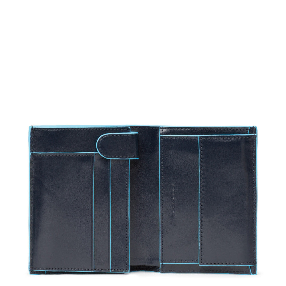 Portafoglio uomo verticale con porta monete porta Blue Square - Qshops (Piquadro)