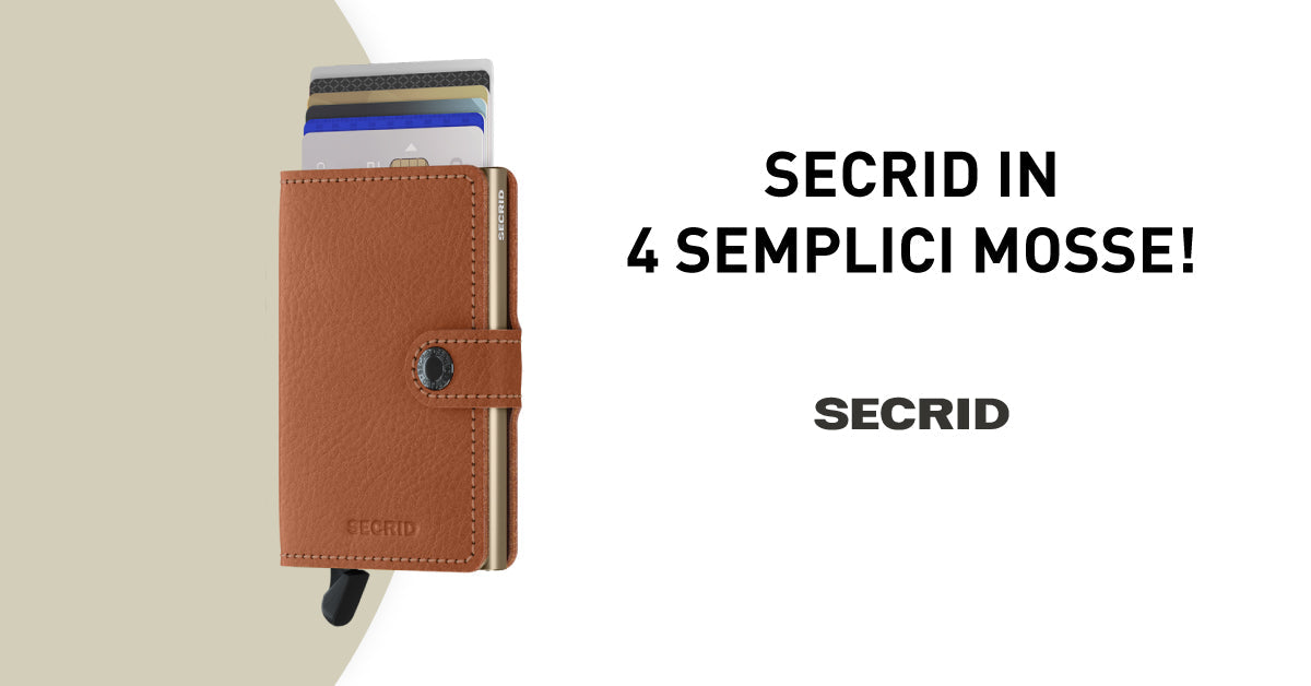 Scopri come usare un portacarte Secrid in 4 semplici mosse!