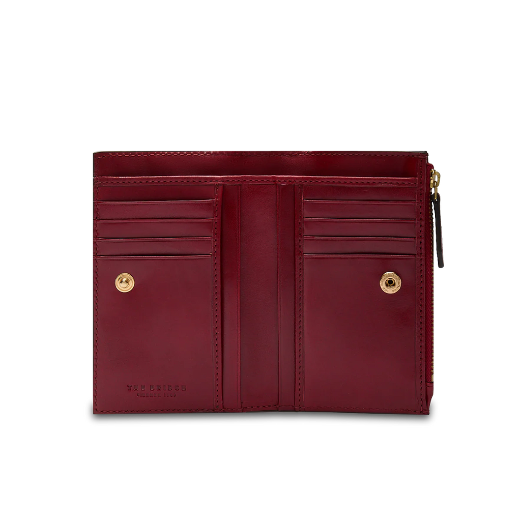 Portafoglio Donna Lucrezia Rosso Ribes - Qshops (The Bridge)