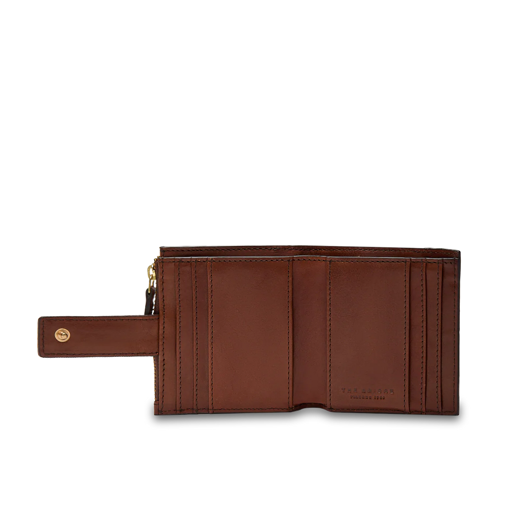 Portafogli in pelle donna piccolo Lucrezia Marrone - Qshops (The Bridge)