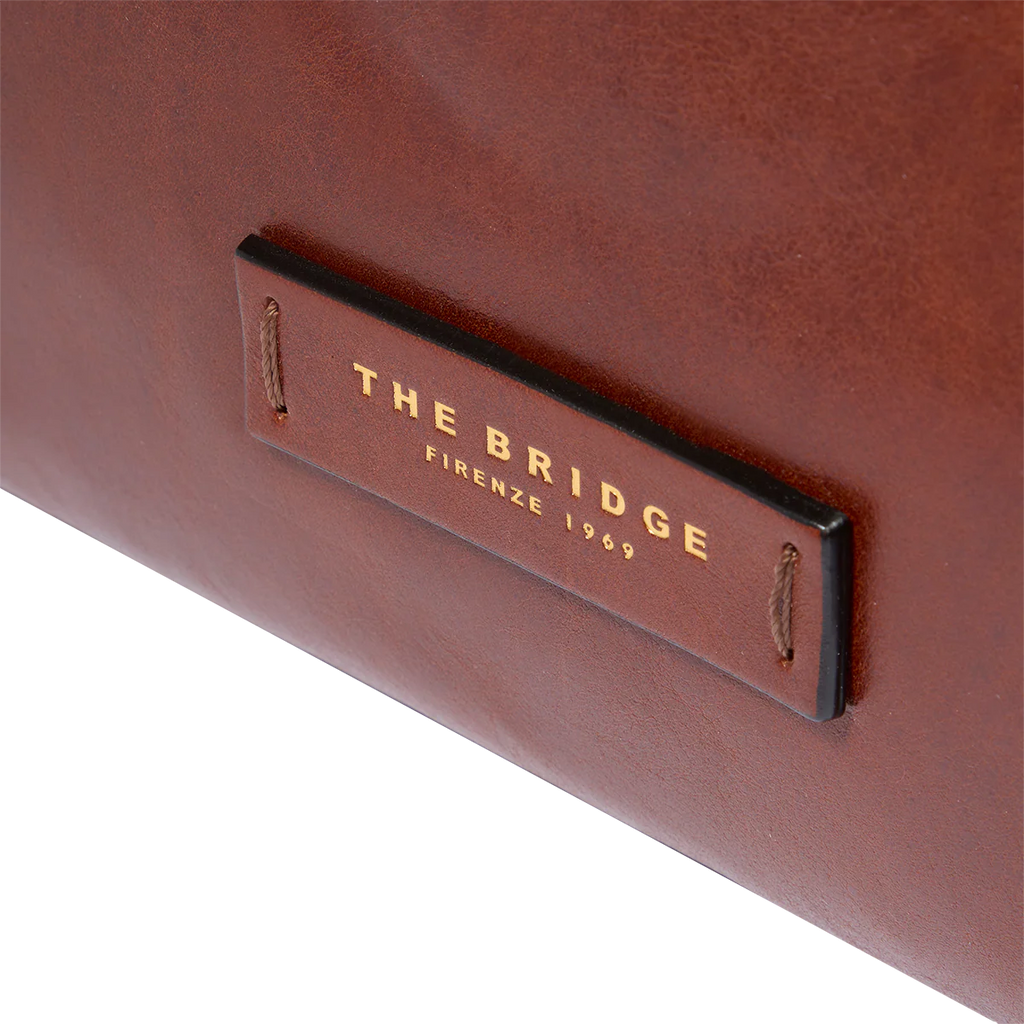 Borsa a mano in pelle con tracolla removibile Ida Marrone - Qshops (The Bridge)