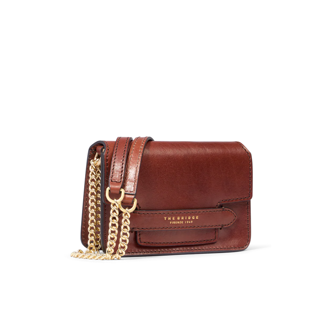 Borsa tracolla pelle con catena Lucrezia Marrone - Qshops (The Bridge)