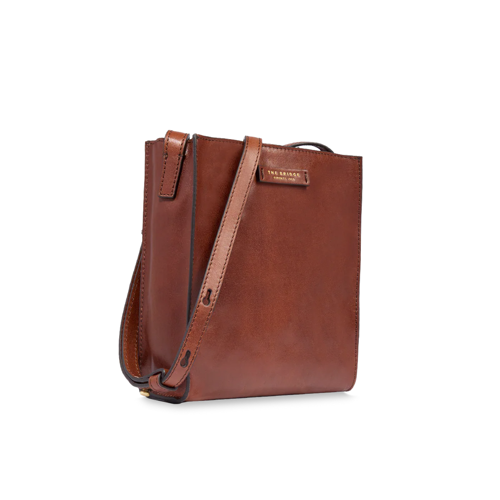 Borsa tracolla in pelle piccola Mirra Marrone - Qshops (The Bridge)