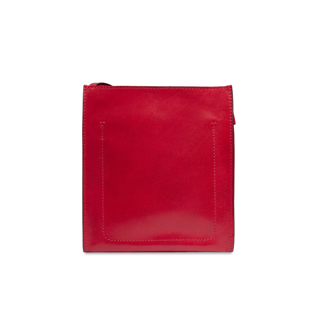 Borsa tracolla in pelle piccola Mirra Rosso - Qshops (The Bridge)