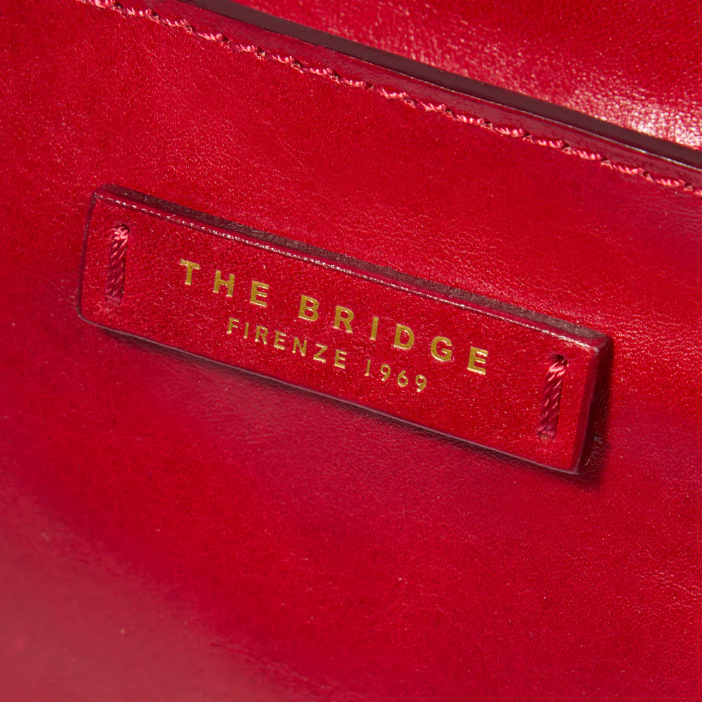 Borsa tracolla in pelle piccola Mirra Rosso - Qshops (The Bridge)