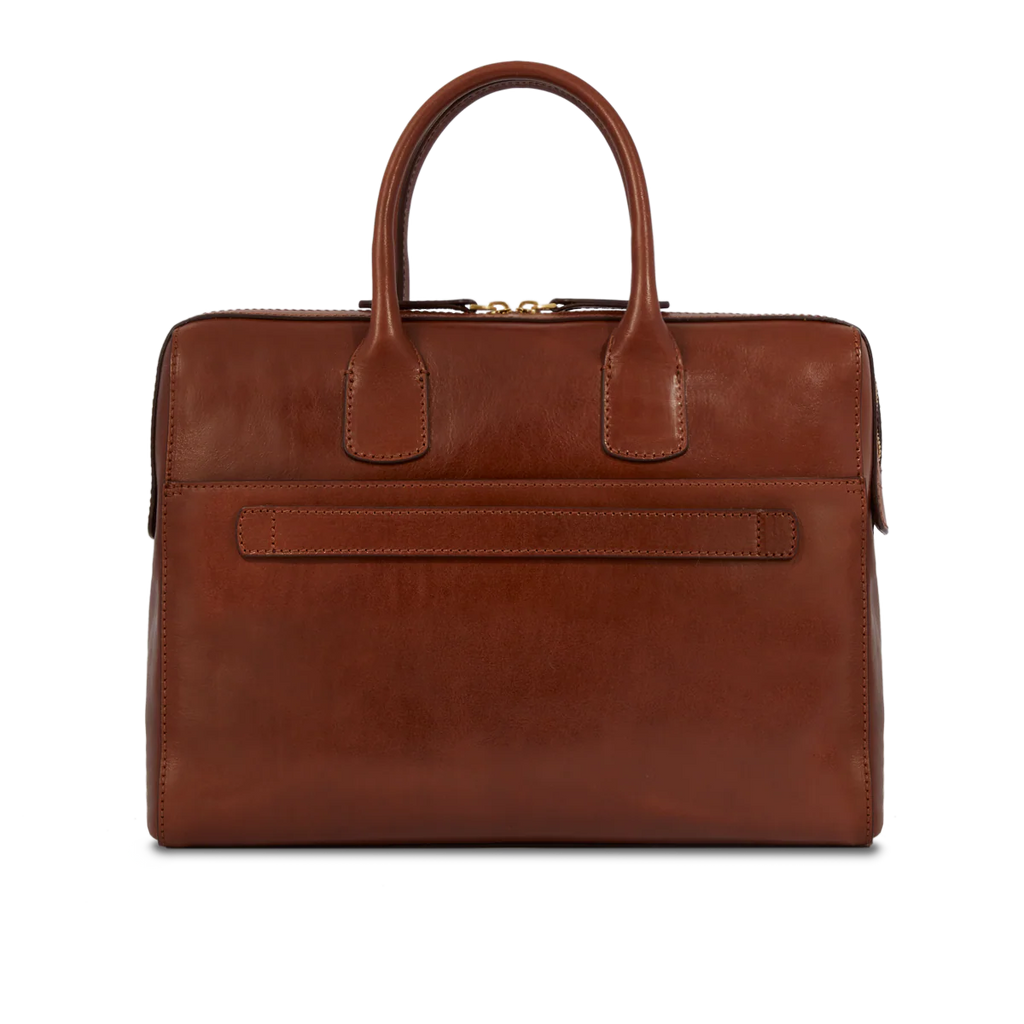 Borsa in pelle porta pc Marrone Story Donna - Qshops (The Bridge)