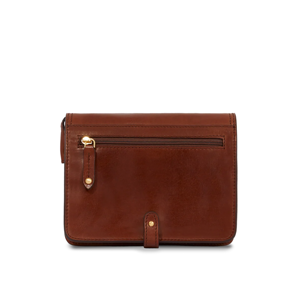 Borsa pelle tracolla a scomparti Marrone Story Donna - Qshops (The Bridge)