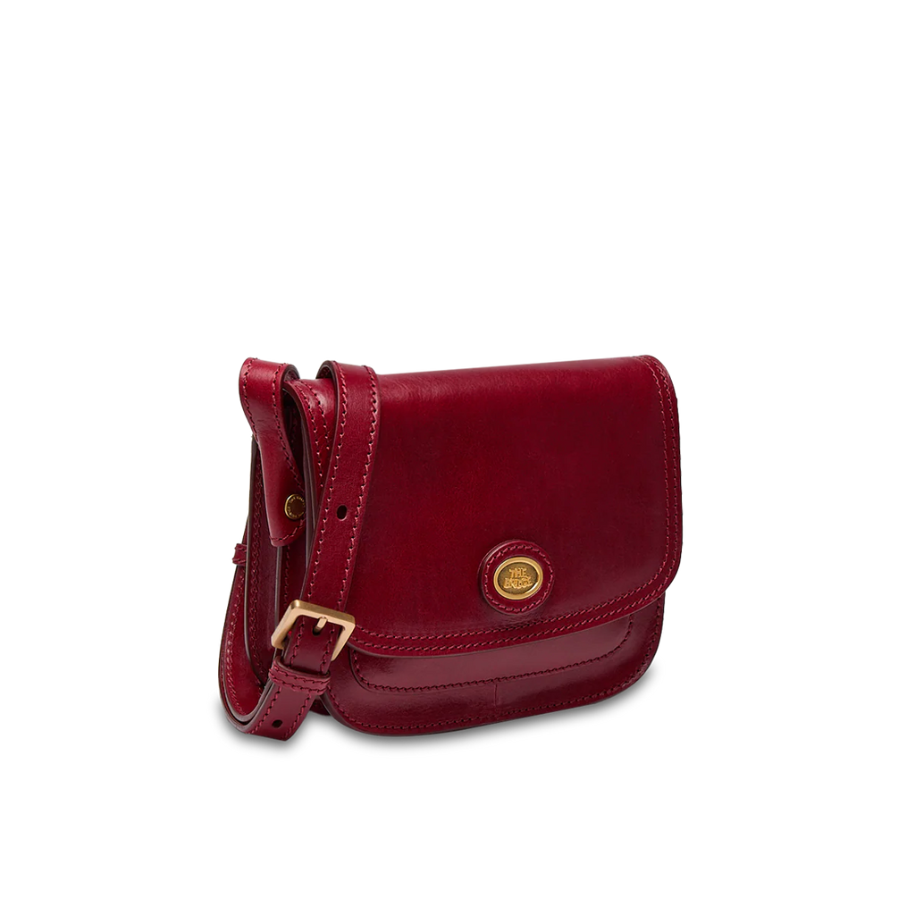 Borsa tracolla in pelle a scomparti small Story Donna Rosso Ribes - Qshops (The Bridge)