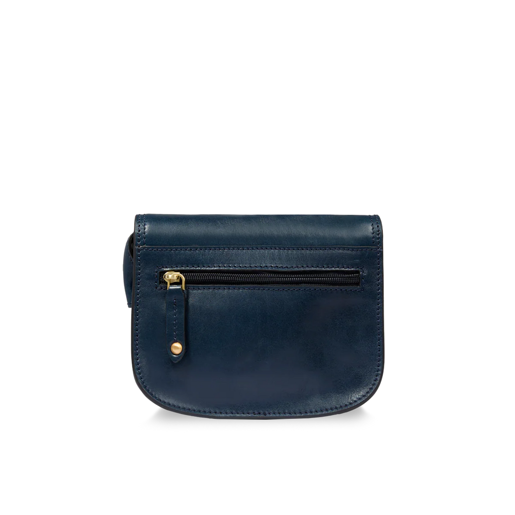 Borsa tracolla in pelle a scomparti small Story Donna Blu - Qshops (The Bridge)