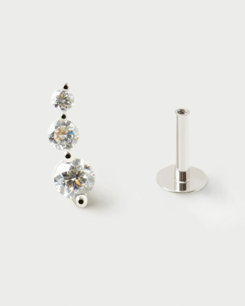 Piercing orecchio in diamanti e oro bianco Eve - Qshops (PDPAOLA)