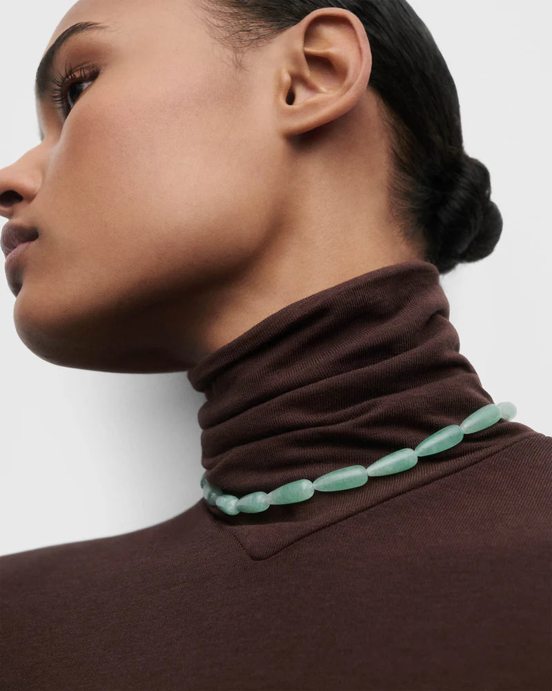 Collana Avventurina verde Drop - Qshops (PDPAOLA)