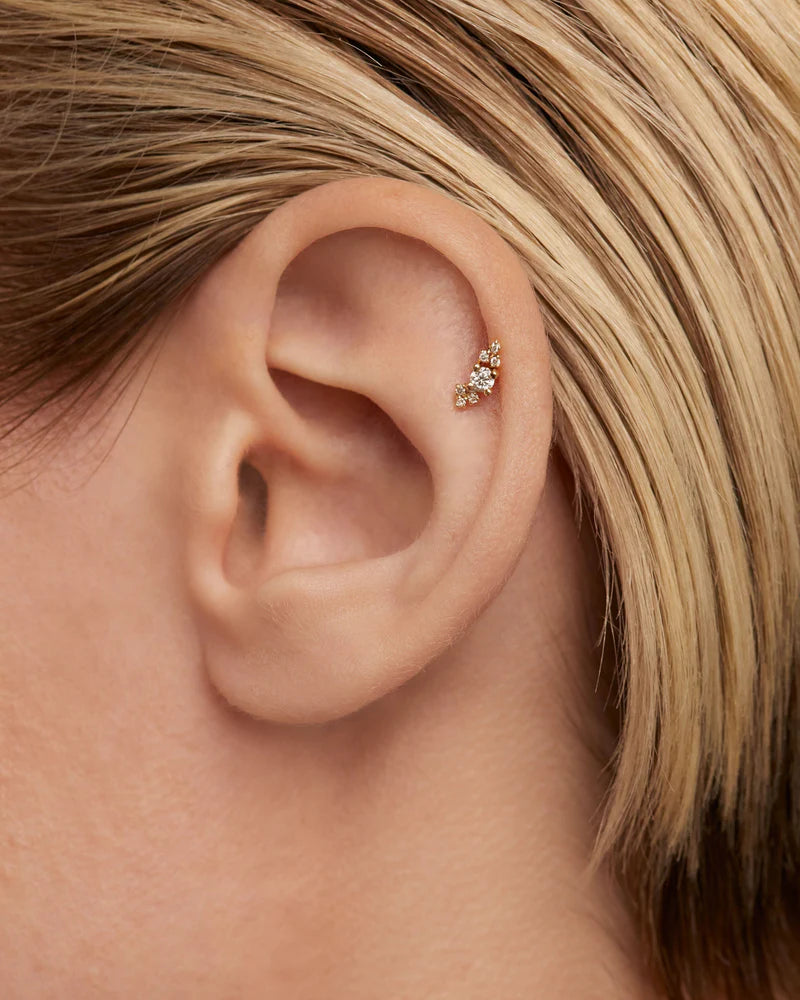 Piercing orecchio in Diamanti e Oro Amelie - Qshops (PDPAOLA)