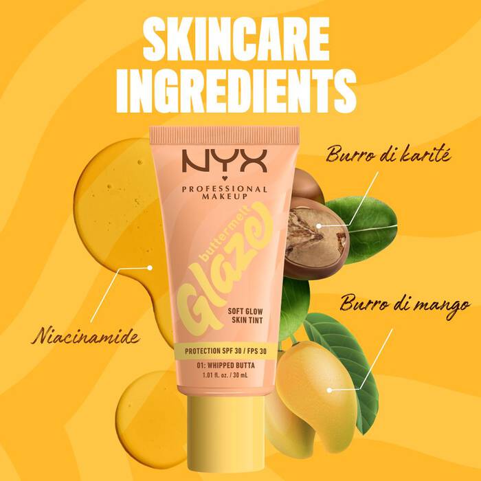 Buttermelt Glaze Soft Glow Skin Tint Spf 30 - Qshops (NYX Professional Makeup)
