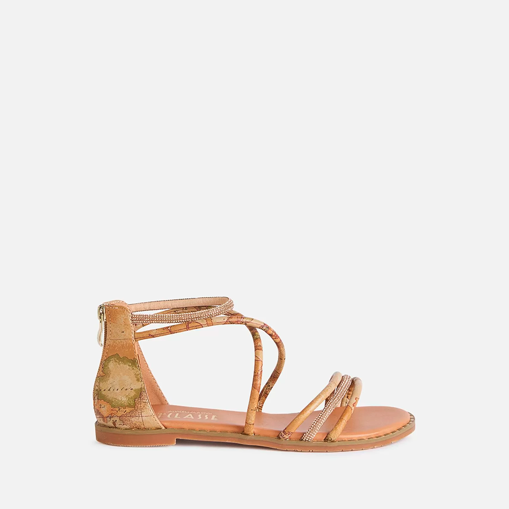 Sandali a tallone chiuso in eco nappa Geo Classic - Qshops (Alviero Martini 1A Classe)