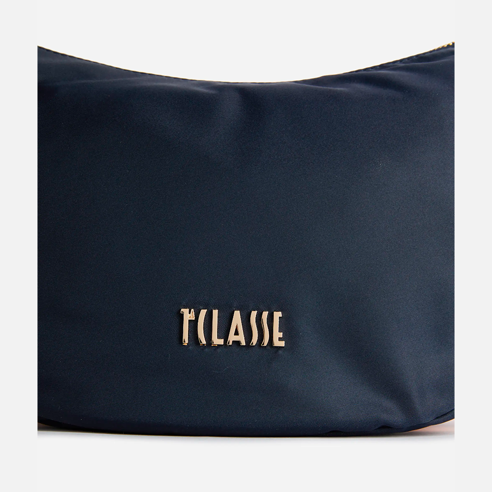 Stormy Nylon tracolla a mezzaluna piccola Blu Notte - Qshops (Alviero Martini 1A Classe)