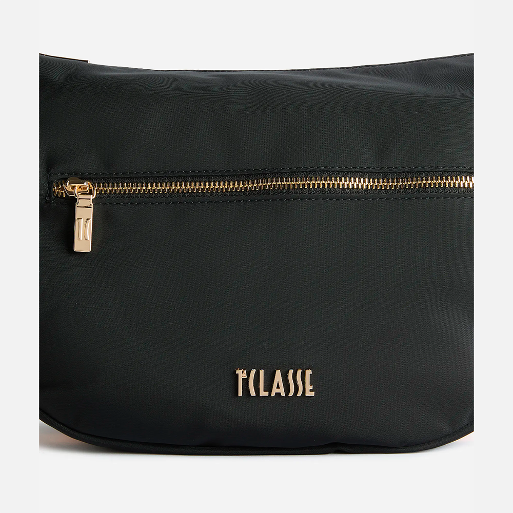 Stormy Nylon tracolla a mezzaluna grande Nera - Qshops (Alviero Martini 1A Classe)