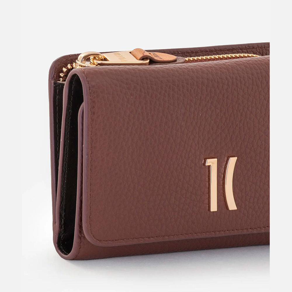 Castle Leather portafoglio bifolder medio Mogano - Qshops (Alviero Martini 1A Classe)