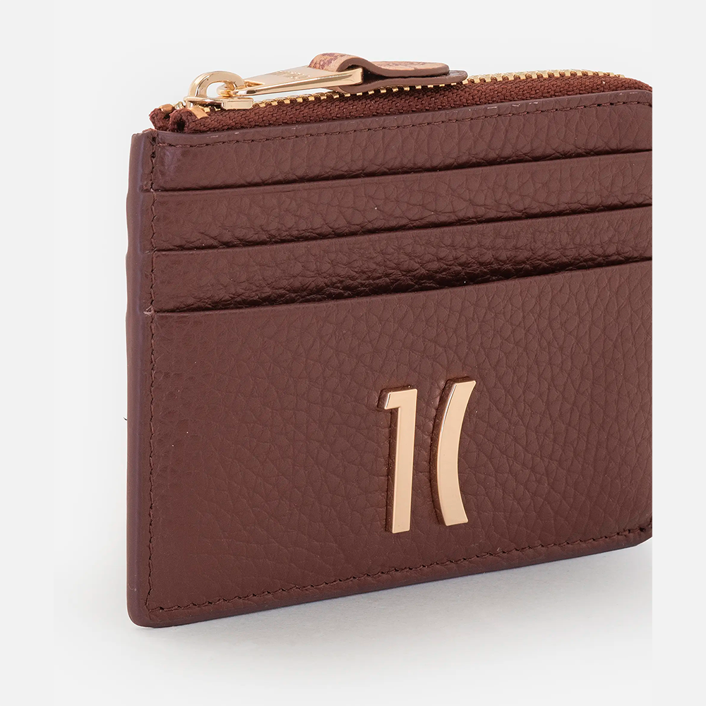 Castle Leather portacarte con zip Mogano - Qshops (Alviero Martini 1A Classe)