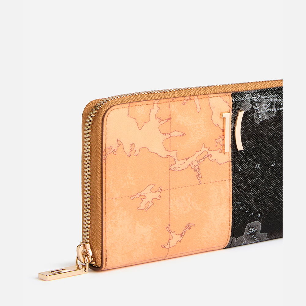 Eclipse Geo portafoglio zip around Nero e Geo Classic - Qshops (Alviero Martini 1A Classe)