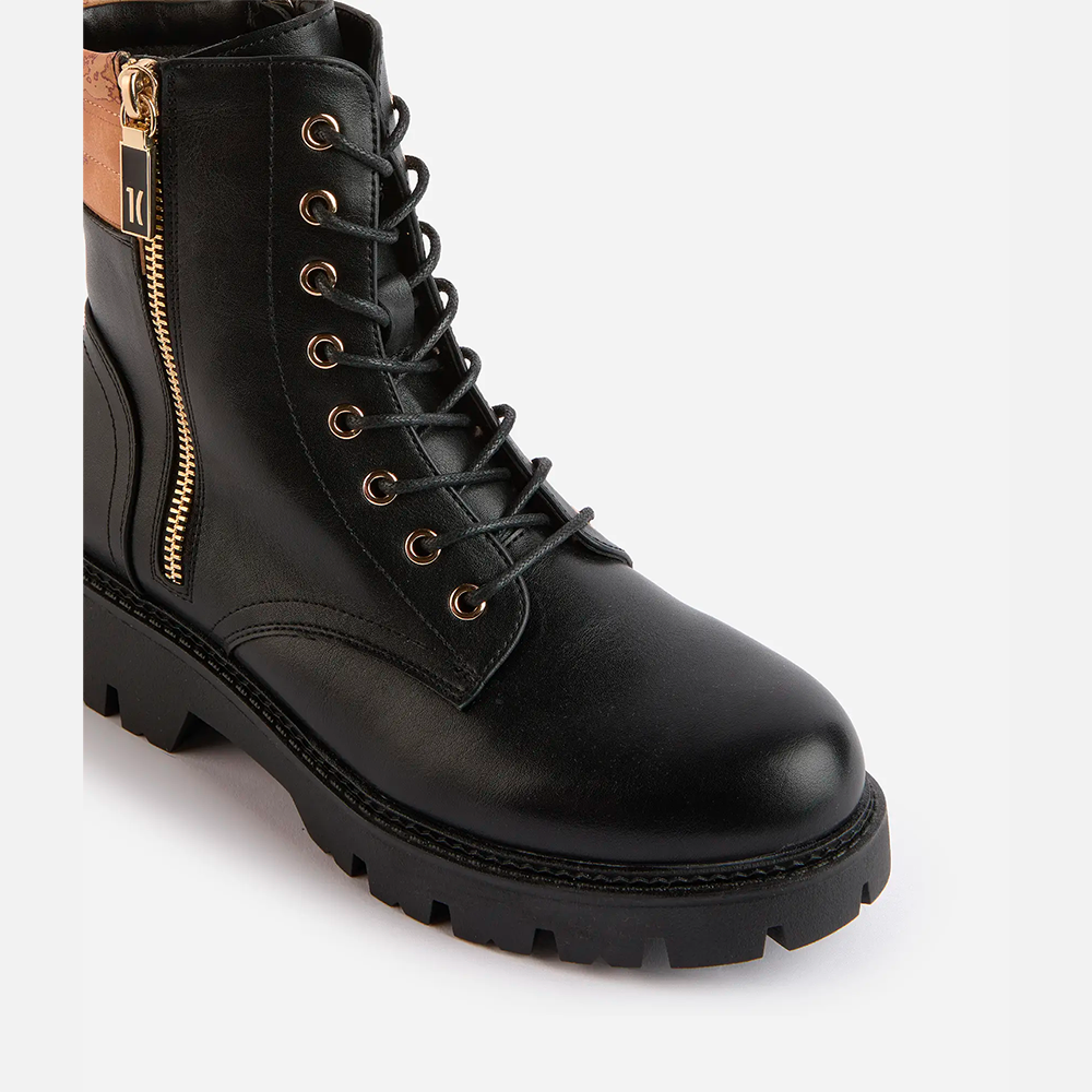 Anfibi in eco nappa con zip 1C Neri - Qshops (Alviero Martini 1A Classe)