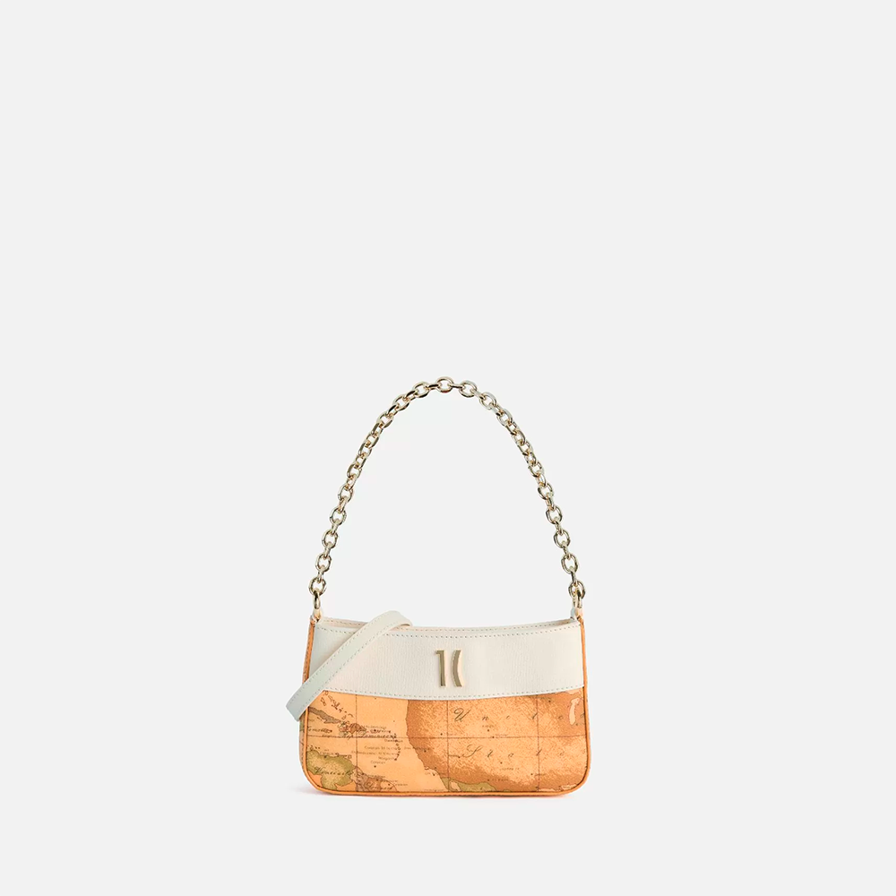 Heritage Geo pochette con catena Avorio - Qshops (Alviero Martini 1A Classe)