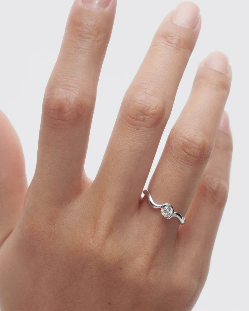 Anello in diamanti e oro bianco Delia - Qshops (PDPAOLA)