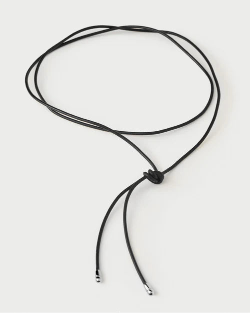 Collana con fiocco in pelle in argento Dana - Qshops (PDPAOLA)