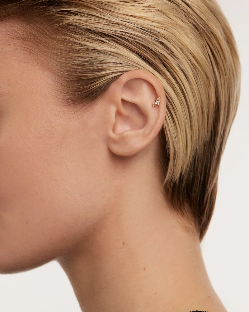 Piercing orecchio in Diamanti e Oro Amelie - Qshops (PDPAOLA)