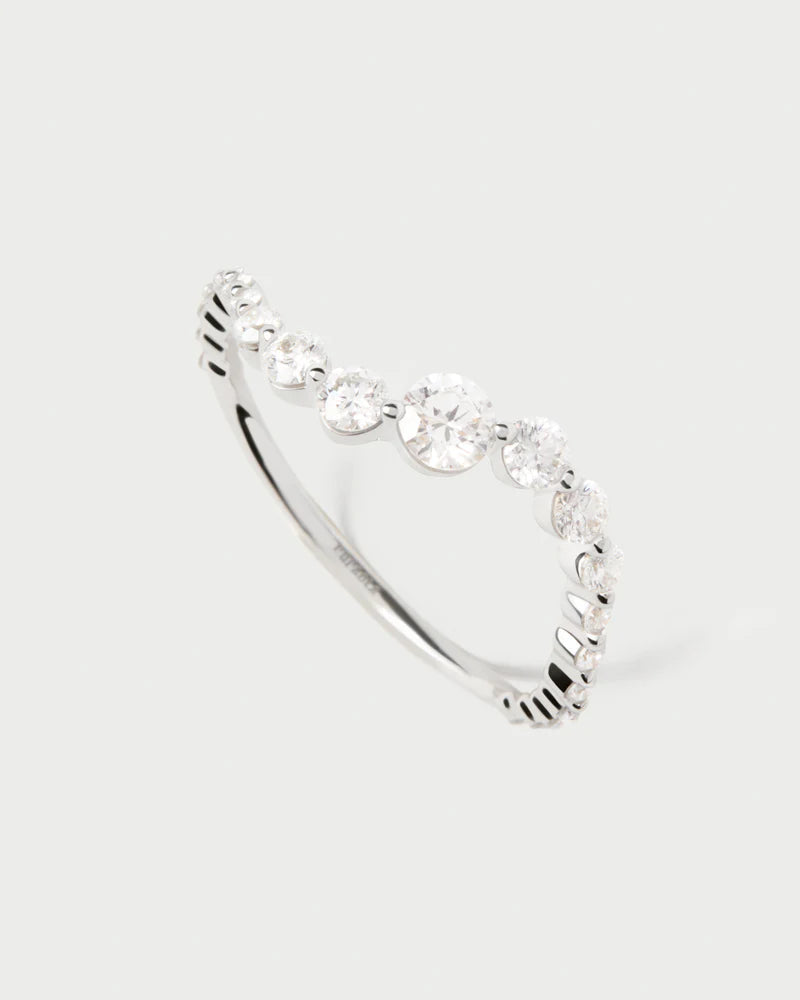 Anello in diamanti e oro bianco Venus - Qshops (PDPAOLA)