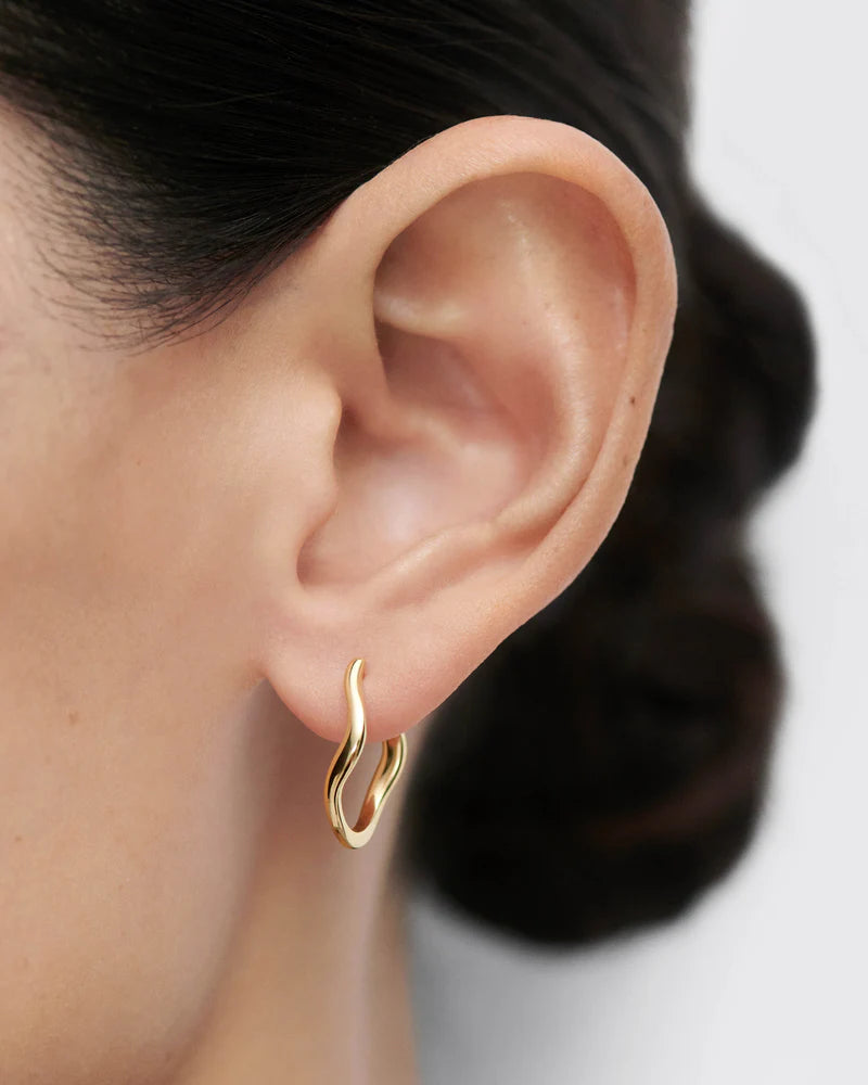 Orecchini a cerchio in oro Mini Selene - Qshops (PDPAOLA)