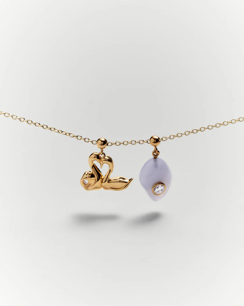 Charm Cigni e Cuore - Qshops (PDPAOLA)