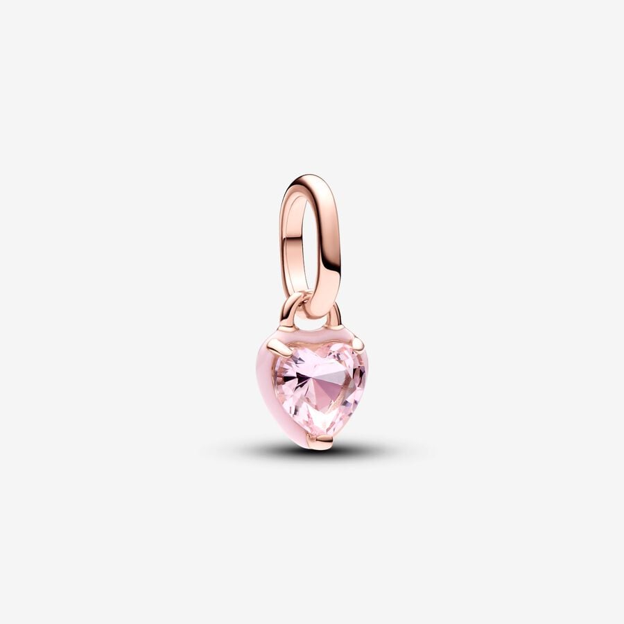 Charm Mini Pendente Pink Chakra Heart Pandora ME - Qshops (Pandora)