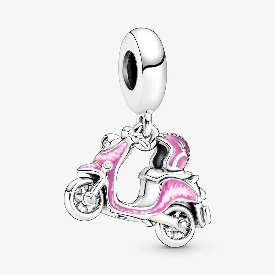 Charm Pendente Scooter Rosa - Qshops (Pandora)
