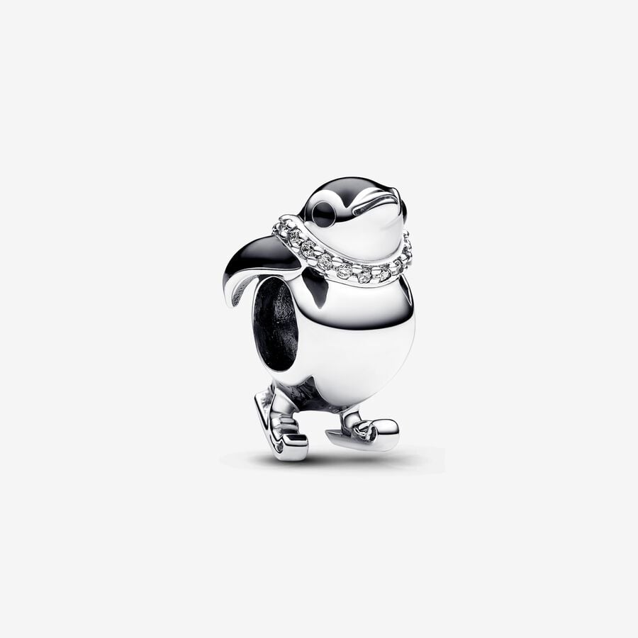 Charm Pinguino con gli Sci - Qshops (Pandora)