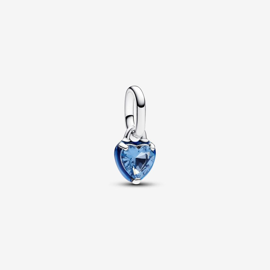 Charm Mini Pendente Blue Chakra Heart Pandora ME - Qshops (Pandora)