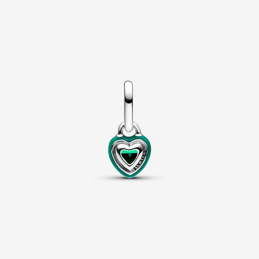 Charm Mini Pendente Green Chakra Heart Pandora ME - Qshops (Pandora)