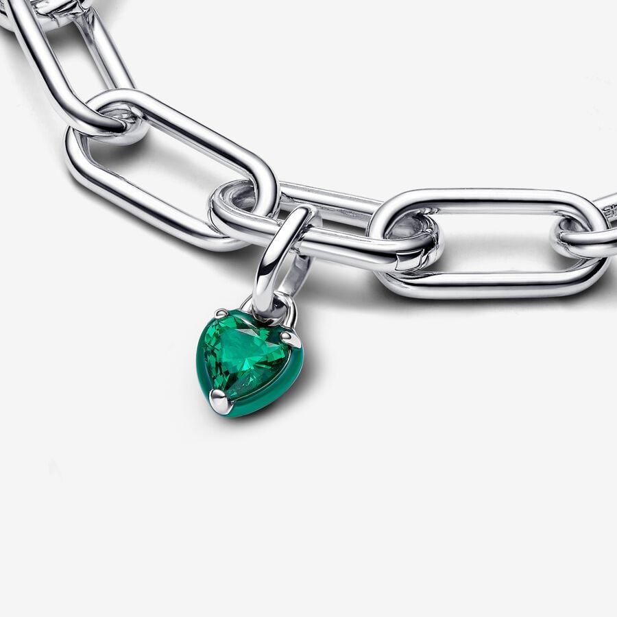 Charm Mini Pendente Green Chakra Heart Pandora ME - Qshops (Pandora)