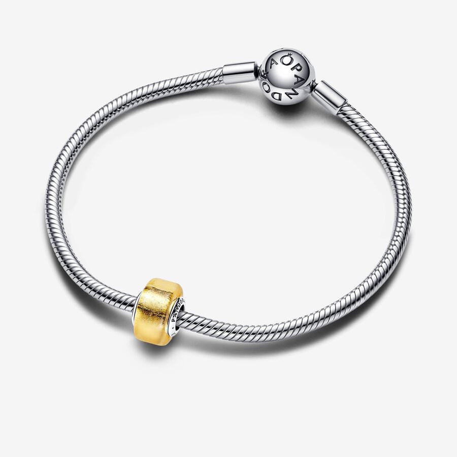 Charm Mini Vetro di Murano Foglia d’Oro - Qshops (Pandora)