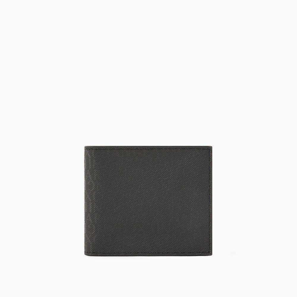 Portafoglio con lettering logo all-over Nero Scuro - Qshops (Armani Exchange)