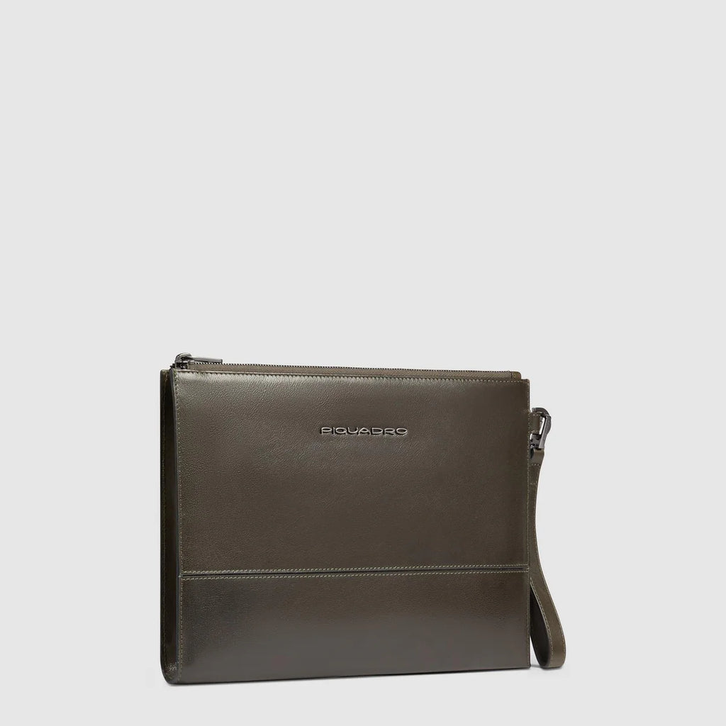 Pochette uomo porta iPad Pro 11" Verde - Qshops (Piquadro)