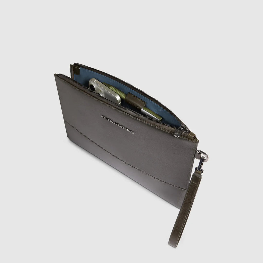 Pochette uomo porta iPad Pro 11" Verde - Qshops (Piquadro)