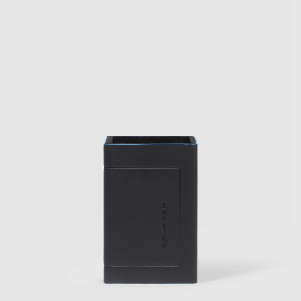 Porta penne in pelle Nero - Qshops (Piquadro)