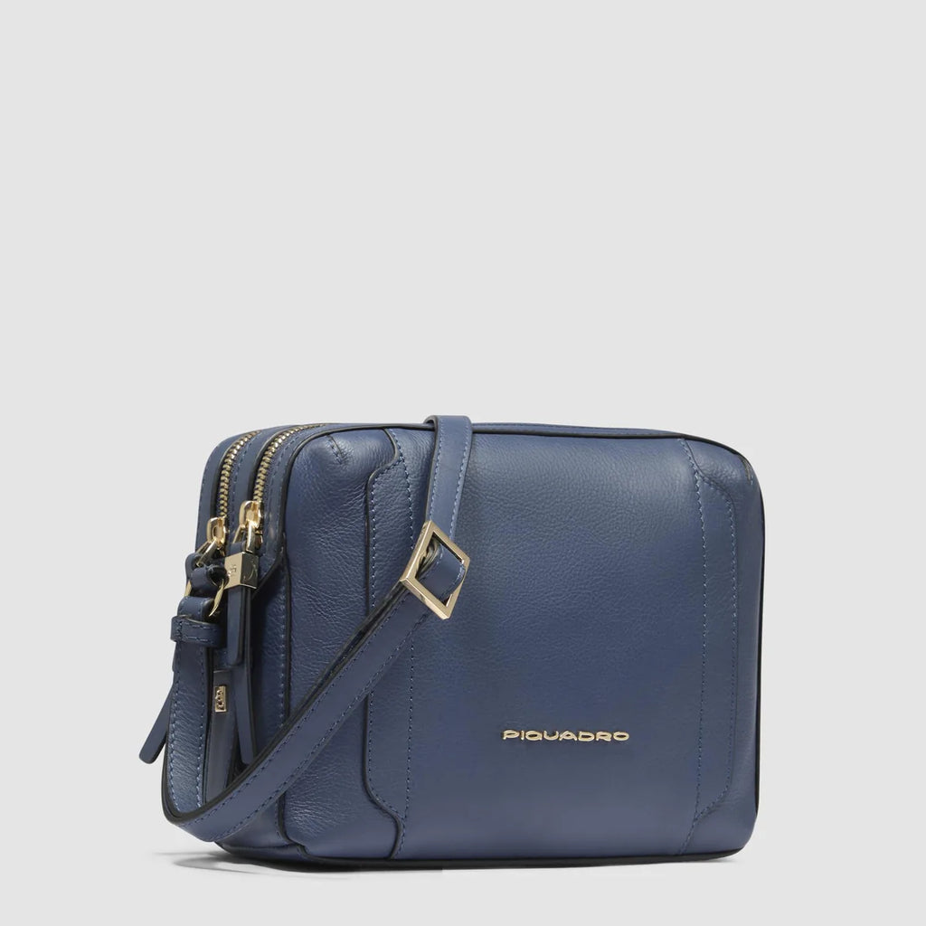 Borsa tracolla donna modello camera case Blu Mare - Qshops (Piquadro)