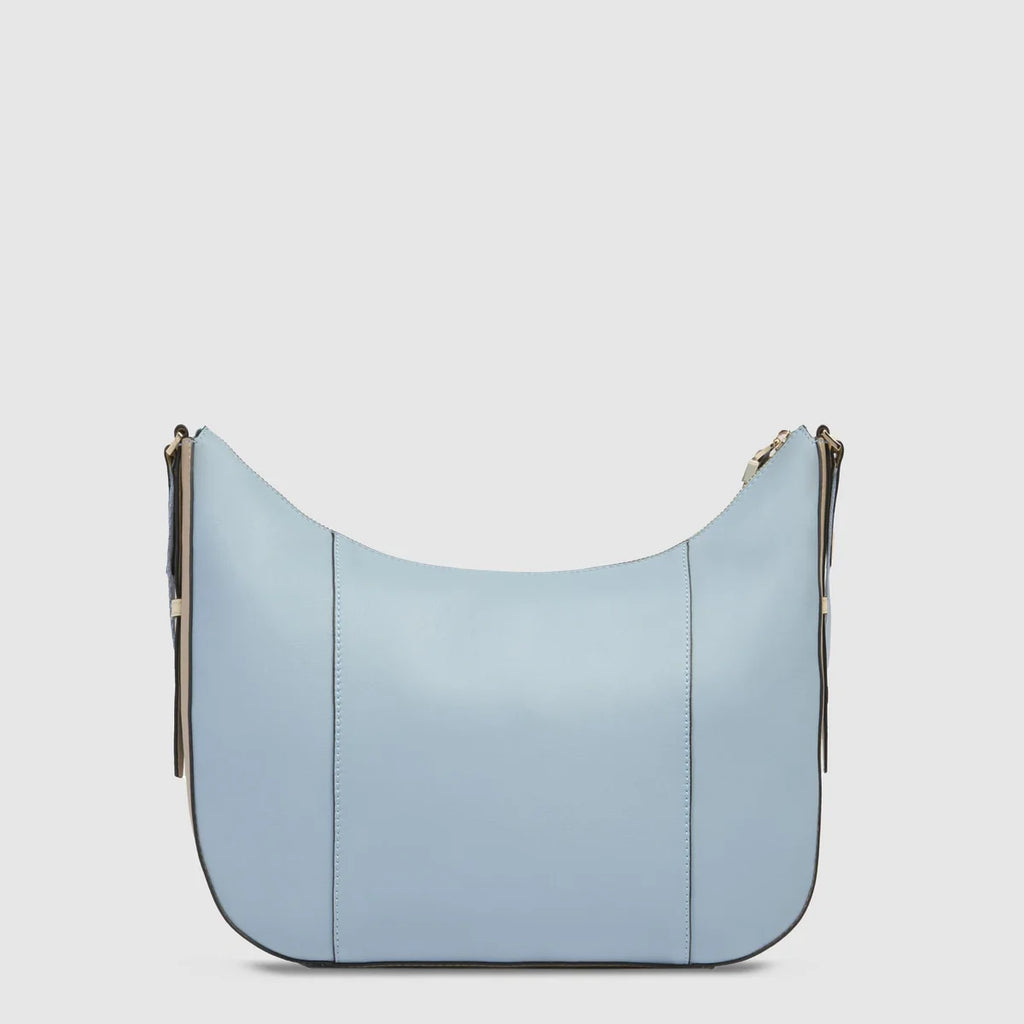 Borsa tracolla donna per iPad Mini Azzurro Beige - Qshops (Piquadro)